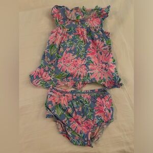 Lilly Pulitzer size 6-12 mos set- like new